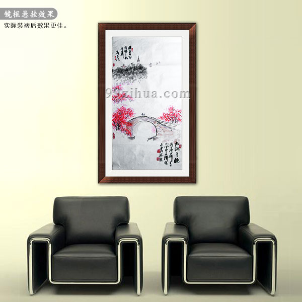 李明成写意山水画《太湖春晓》