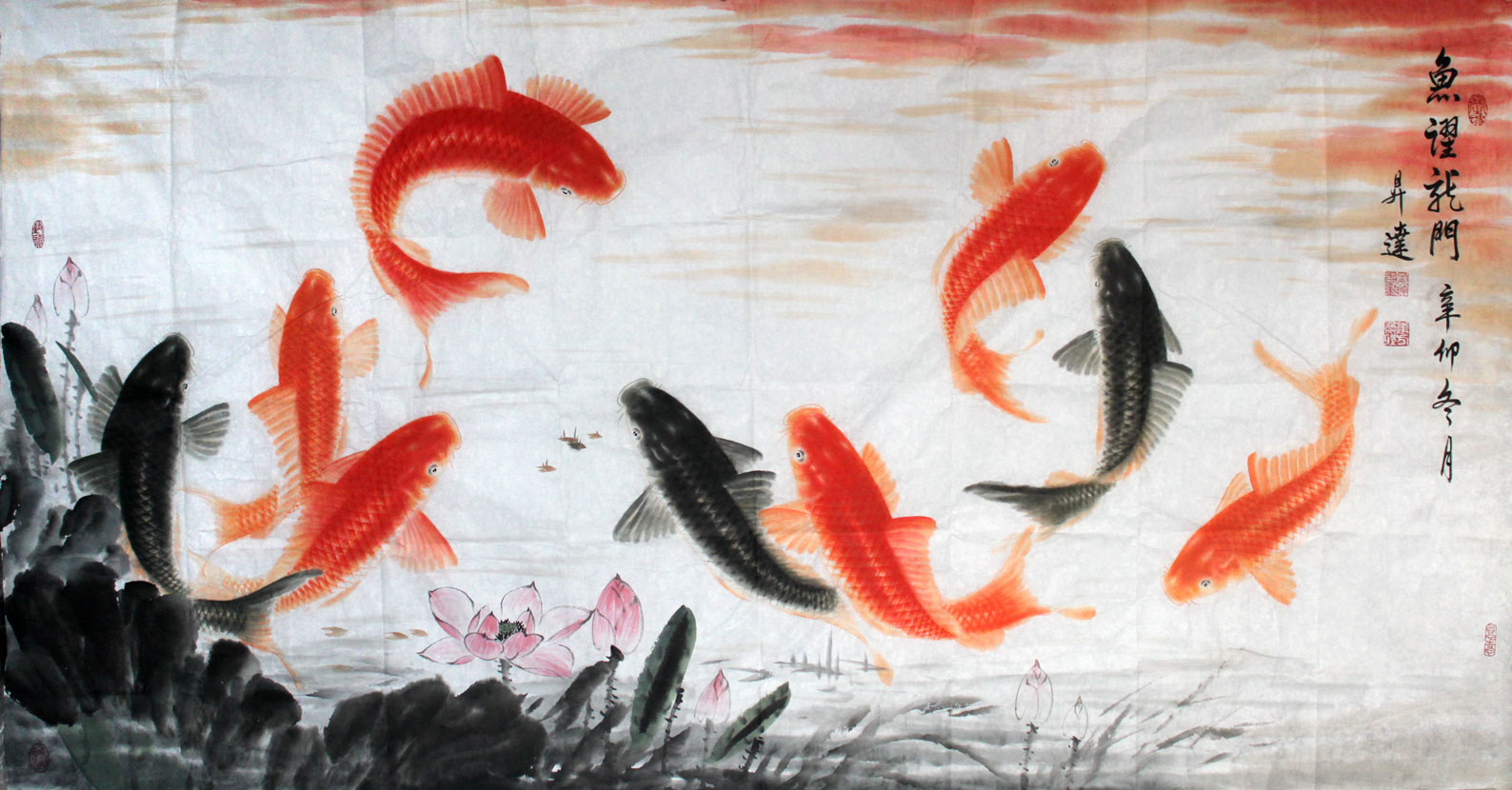 画了一些肥金鱼|纯艺术|国画|marc77 - 原创作品 - 站酷 (ZCOOL)