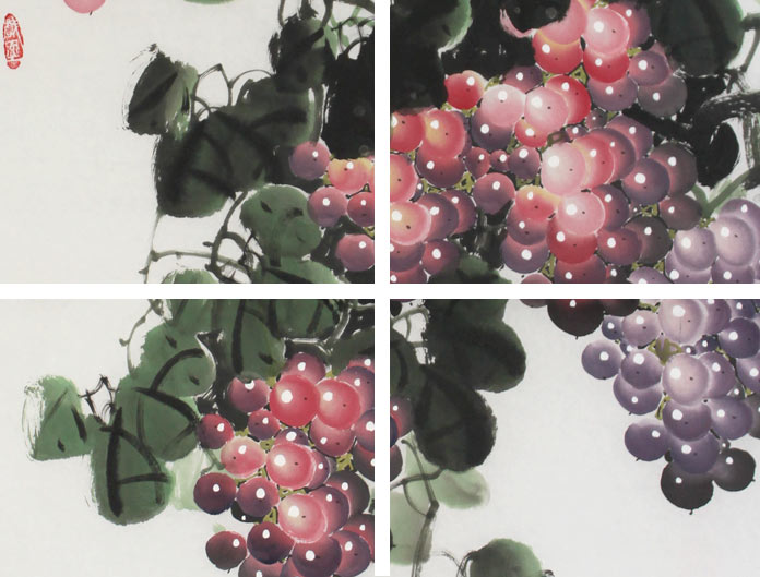 硕果累累葡萄画- 葡萄画- 99字画网