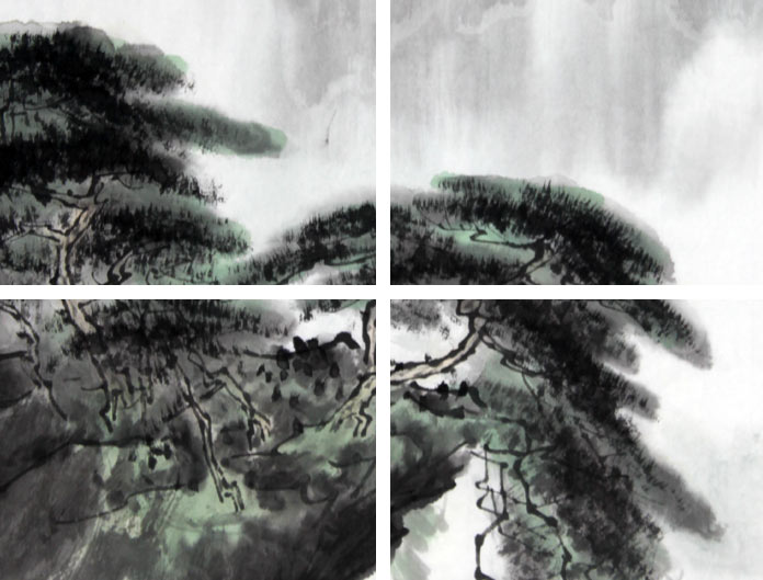 高山流水圖 XIE ZHILIU (1910-1997), Green Mountain and Waterfall