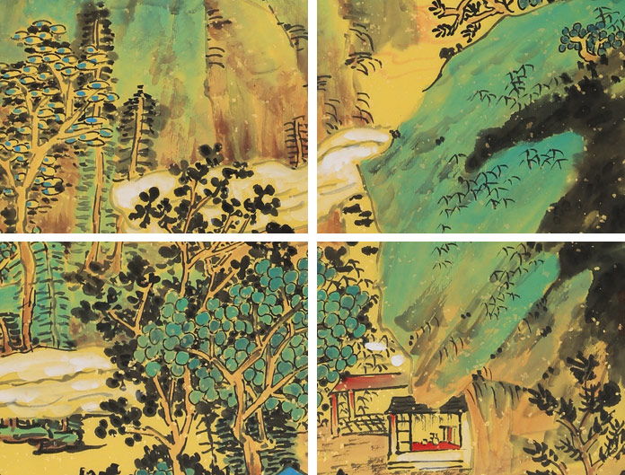 辽宁美协谷春钢三尺《李白诗意》 - 仿古山水画- 99字画网