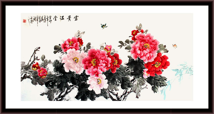 名家牡丹画作品 牡丹画 99字画网