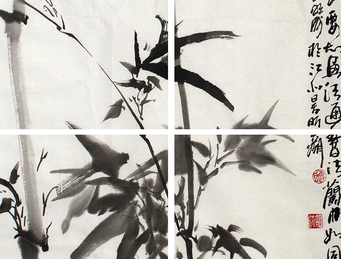 写意竹子画作品 - 竹子画 - 99字画网