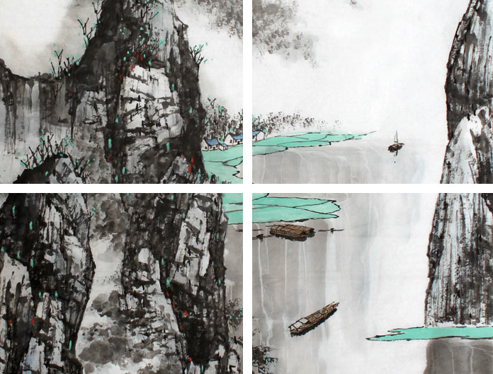 首页 传统水墨 山水画 写意山水画  【作品简评】 张春奇先生的这幅