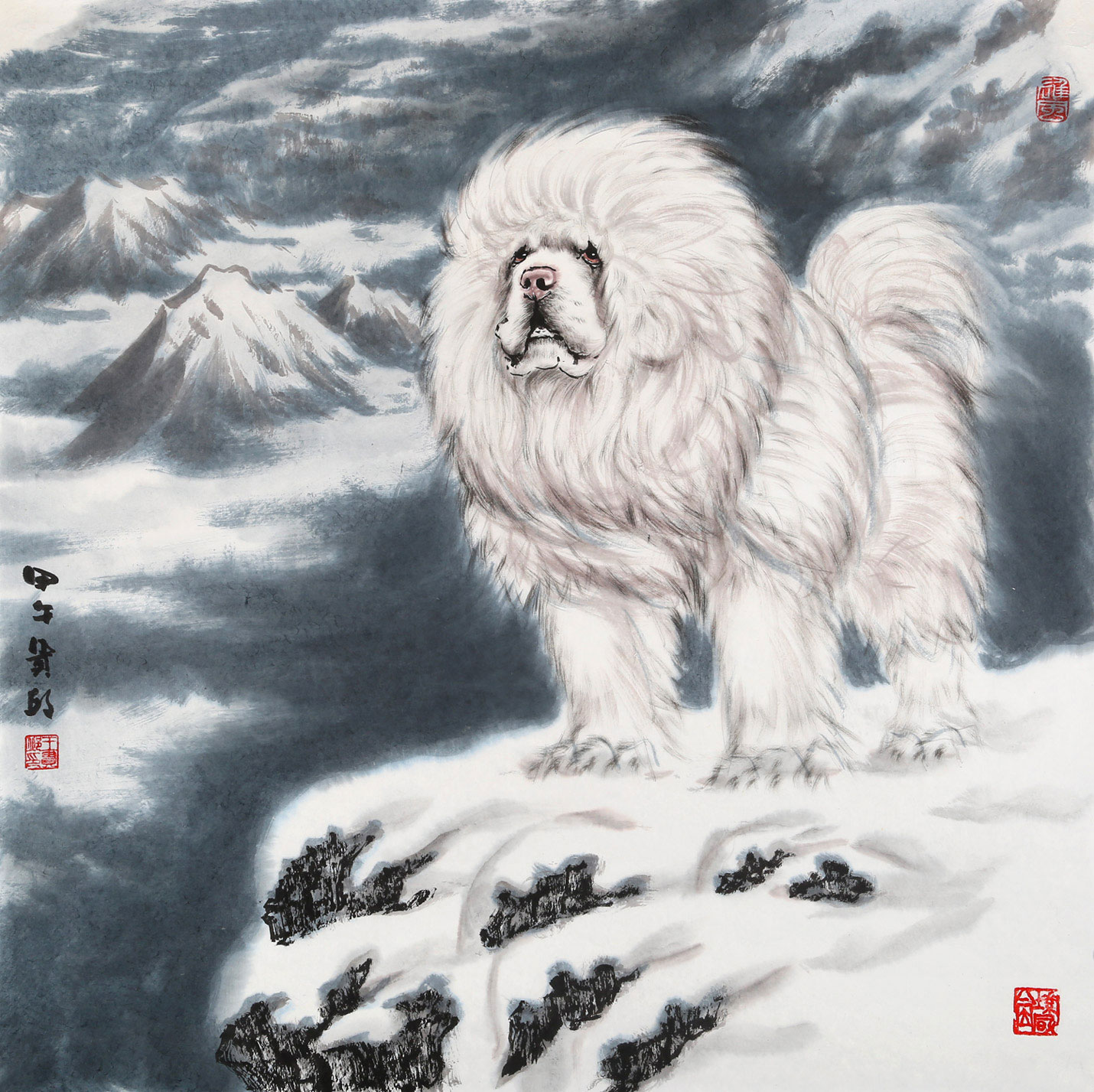 温远达(1917-2015),笔名愚叟,1917年生于四川泸州,1940年毕业于重庆大学。出生于豪门显第、书香世家,年不足三十,即领国民党少将军衔,率兵参与抗战,1949年随军起义,为解放战争立下巨大战功。温老家族显赫,解放前曾是民族资本家,名下拥有电览厂等工业。建国后,温远达先生遂将亿万家产无偿捐赠给国家,文革期间以军人、工程师、化工专家等身份参与援疆及祖国建设事业。在九十余年的书画生涯中,其作品遍布海内外,多位国家领导人以及中央各部部长、军界数十位将军均有收藏其作品。中国人民对外友好协会还将其作品作为