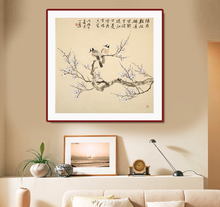 皇甫小喜 四尺斗方写意梅花国画《墙角数枝梅》 - 梅花图 - 99字画网
