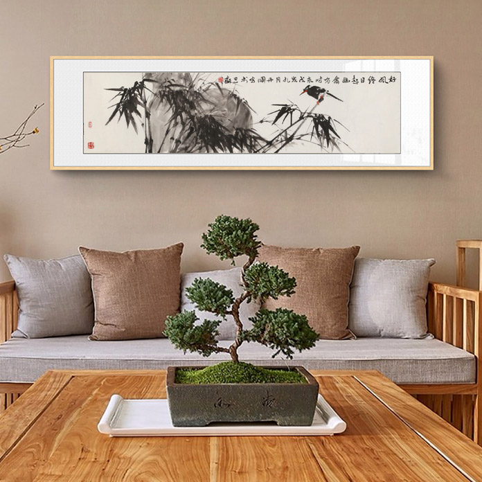陈丹晖 四尺对开《好风终日起》 江苏省美协会员 清华美院助教 - 竹子画 - 99字画网