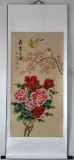 【已售】三尺工笔花鸟画 鸟语花香