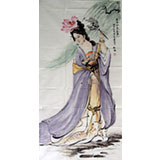 四尺精品仕女图《长安水边多丽人》
