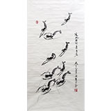 齐派名家张双月《国画虾》