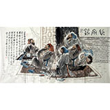 【已售】四尺精品人物画《陋室铭》