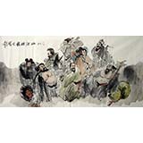 【已售】精品四尺国画《八仙图》