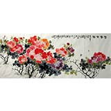 八尺巨幅牡丹画《花开富贵》