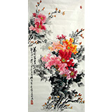 四尺国画牡丹《花开富贵》