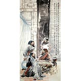 【已售】四尺写意人物画《陋室铭》