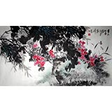 蒋峰三尺写意花鸟画《早木知春》