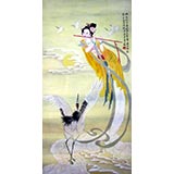 【已售】四尺工笔仕女图《九天仙女》