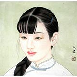 【已售】小尺寸工笔仕女图