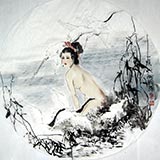 四尺斗方精品人物画