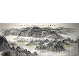 【已售】小八尺国画山水《山居图》