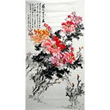 六尺国画牡丹《花开富贵图》-4