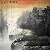 【已售】四尺斗方国画《展翅高空》