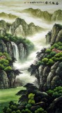 【已售】六尺精品山水画《春泉流香》