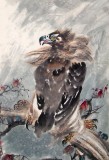 【已售】名家魏武双三尺国画鹰《高瞻远瞩》