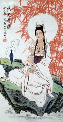 【已售】三尺名家国画《慈光普照》