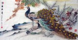【已售】四尺国画孔雀《吉祥如意》