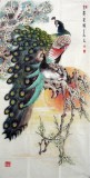【已售】四尺国画孔雀图《金翠呈祥》