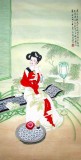 【已售】四尺工笔仕女图《相思图》