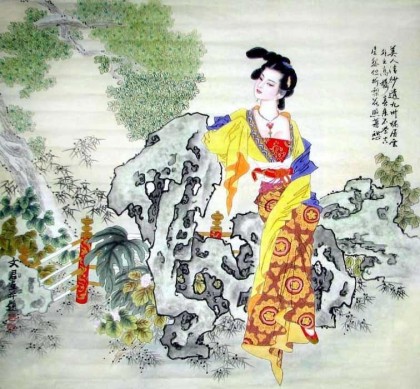 【已售】特价 精品六尺斗方仕女图