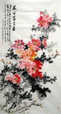 【已售】六尺国画牡丹《花开富贵图》-3