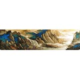 八尺对开精品山水画