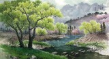 【已售】南光赫《在我的故乡》朝鲜国画
