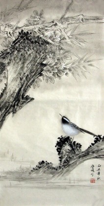 【已售】三尺精品工笔花鸟画