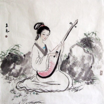 【已售】李立辰四尺斗方仕女图（询价）