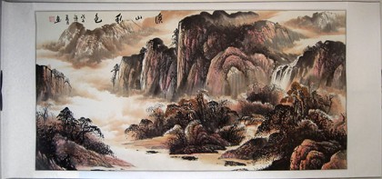 【已售】山水画 溪山秋色