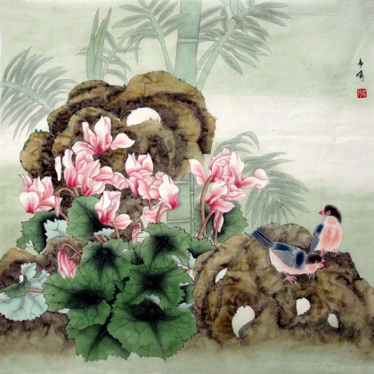 工笔花鸟中国画- 花鸟画- 99字画网