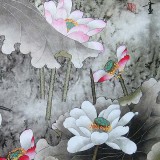 【已售】客厅书房挂画《香鹭》