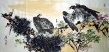 【已售】三尺花鸟-雄鹰1