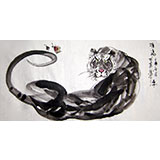 【已售可定】魏武双国画虎《雄姿》（可定制）
