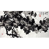 三尺写意国画葡萄《硕果图》