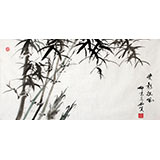 【已售】三尺翠竹图《清影摇风》