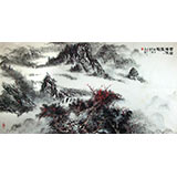 【已售】四尺精品山水画《云涧烟深》