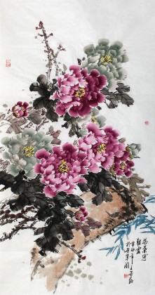 王芳四尺精品牡丹画