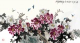 【已售】王芳六尺牡丹画《富贵祥和春意清》