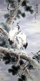 【已售】四尺祝寿国画《松鹤延年》