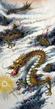 【已售】四尺国画 吉祥龙